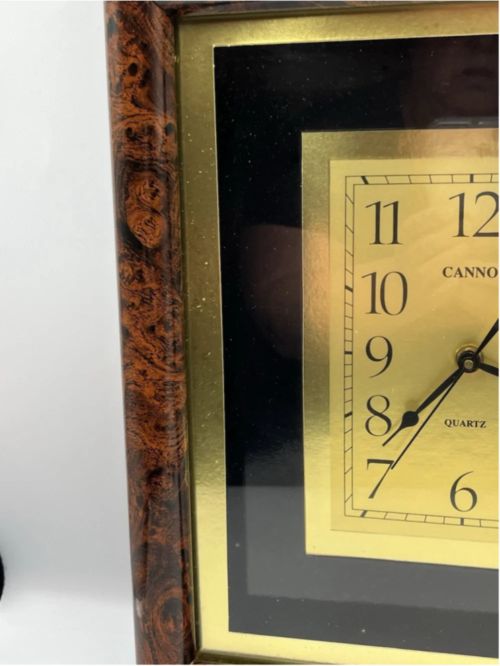 VINTAGE cannon quartz vintage clock STILL WORKS AFTER ALL THESE YEARS SEE ALL